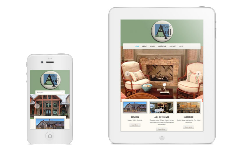 Amber DiLane Homes website, by Clever Mutt™