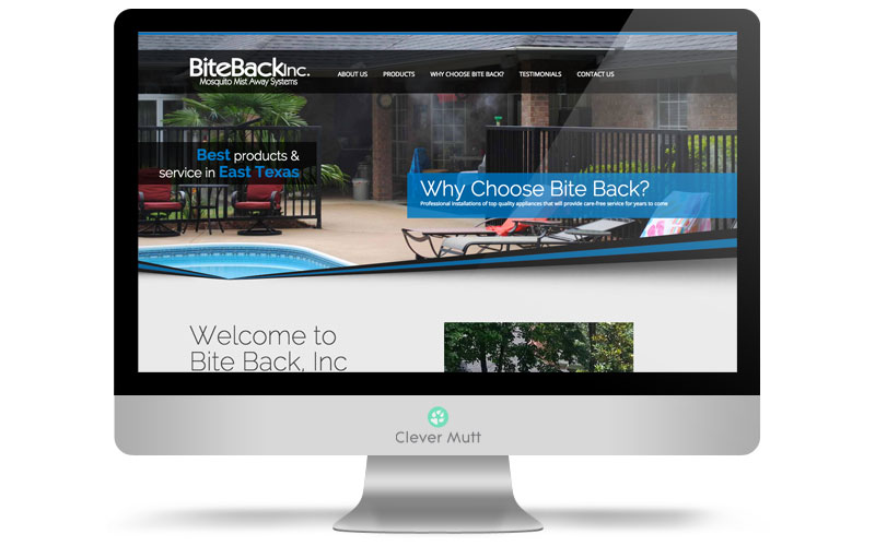Bite Back, Inc website, by Clever Mutt™