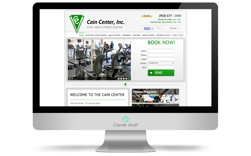 Cain Center website, by Clever Mutt™