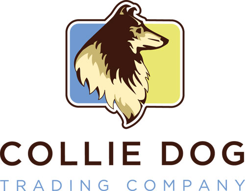 Collie Dog Trading Company Logo, by Clever Mutt™