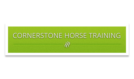 Cornerstone Horse Training logo, by Clever Mutt™