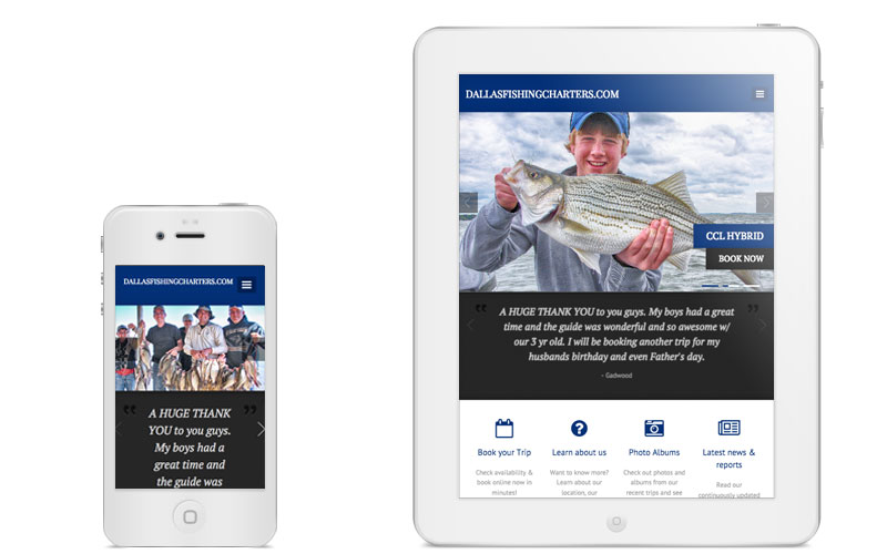 Dallas Fishing Charters mobile