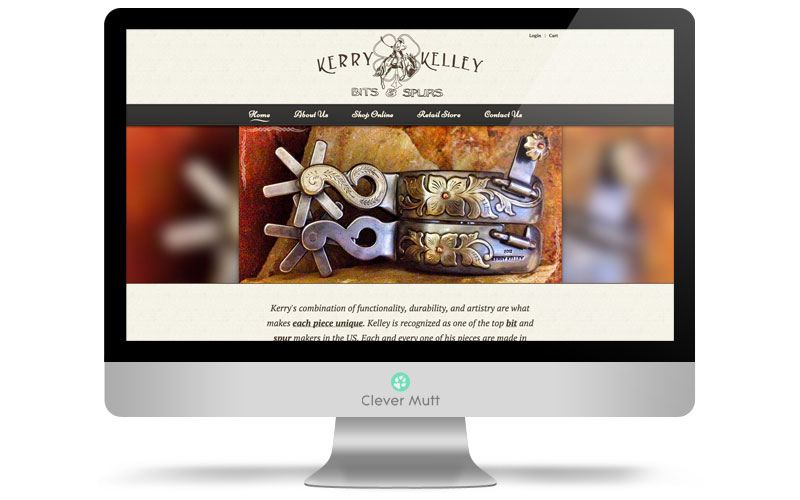 Kerry Kelley Bits & Spurs website, by Clever Mutt™