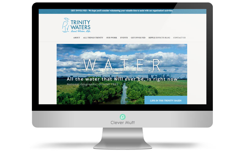 Trinity Waters website, by Clever Mutt™
